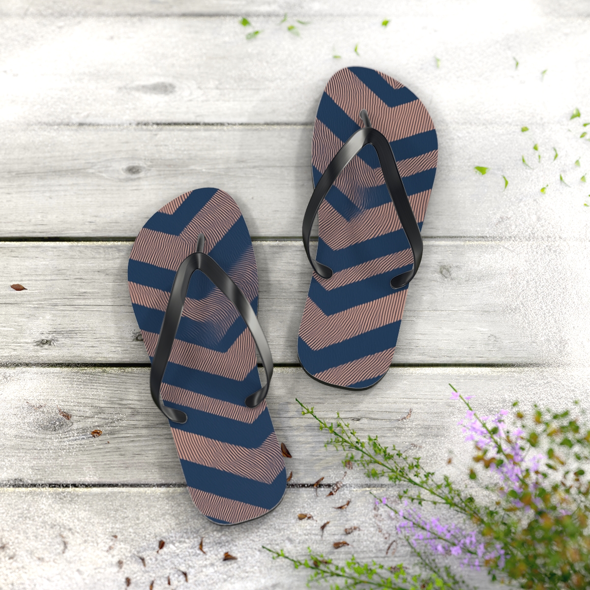 Indigo Wave Harmony Flip Flops