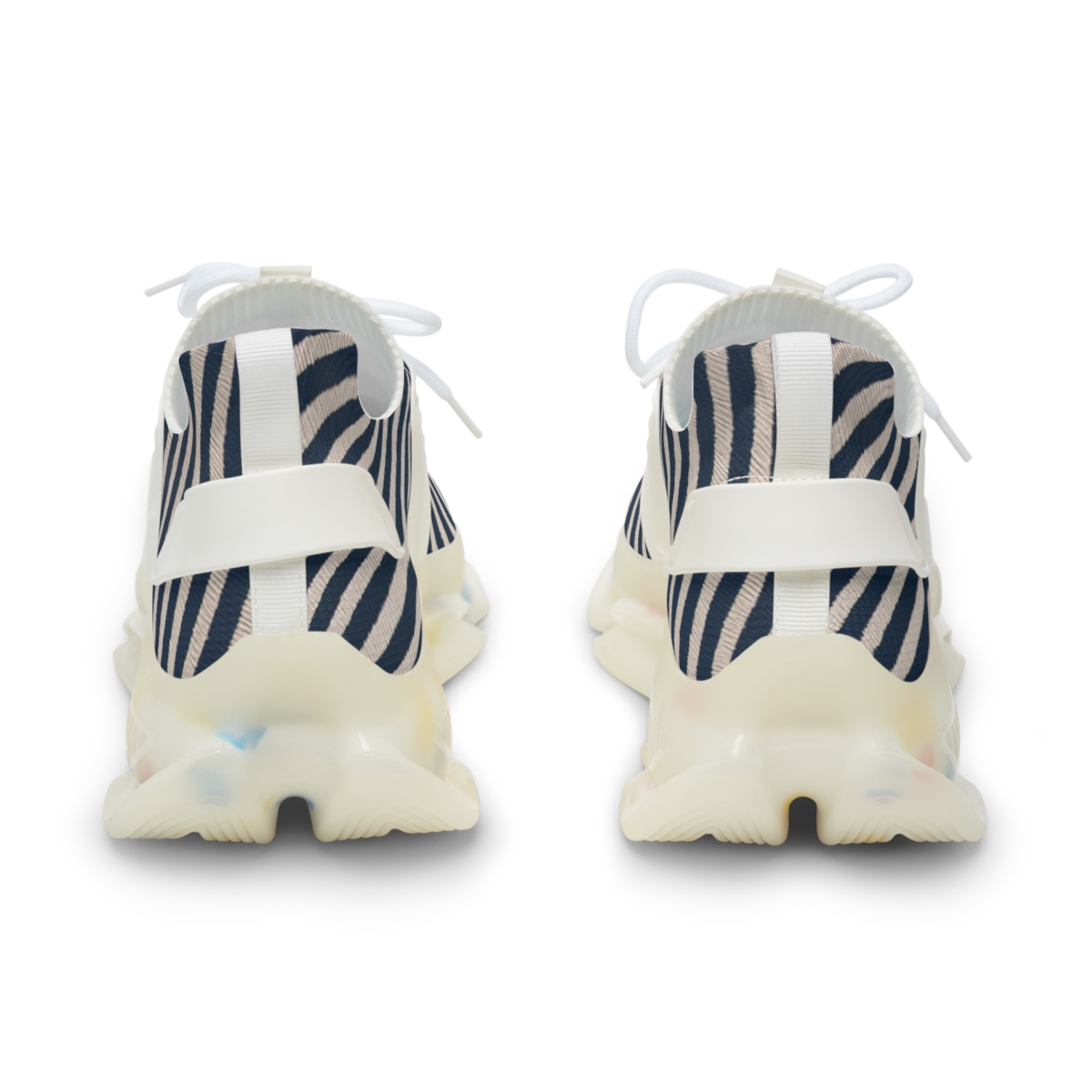 Oscillating Stripe Moire Field personalized athletic sneakers
