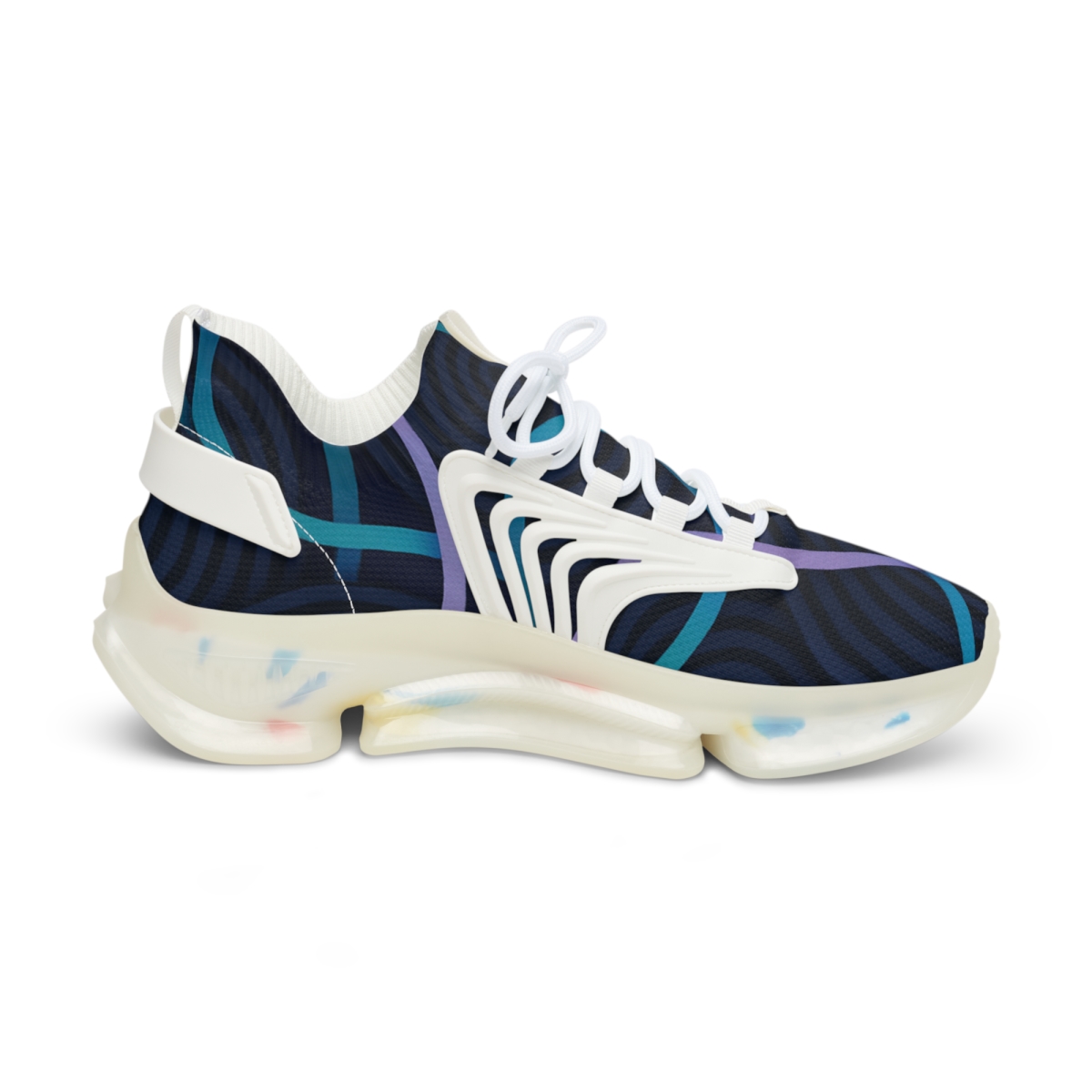 Moire Orbit Weave stylish casual sneakers