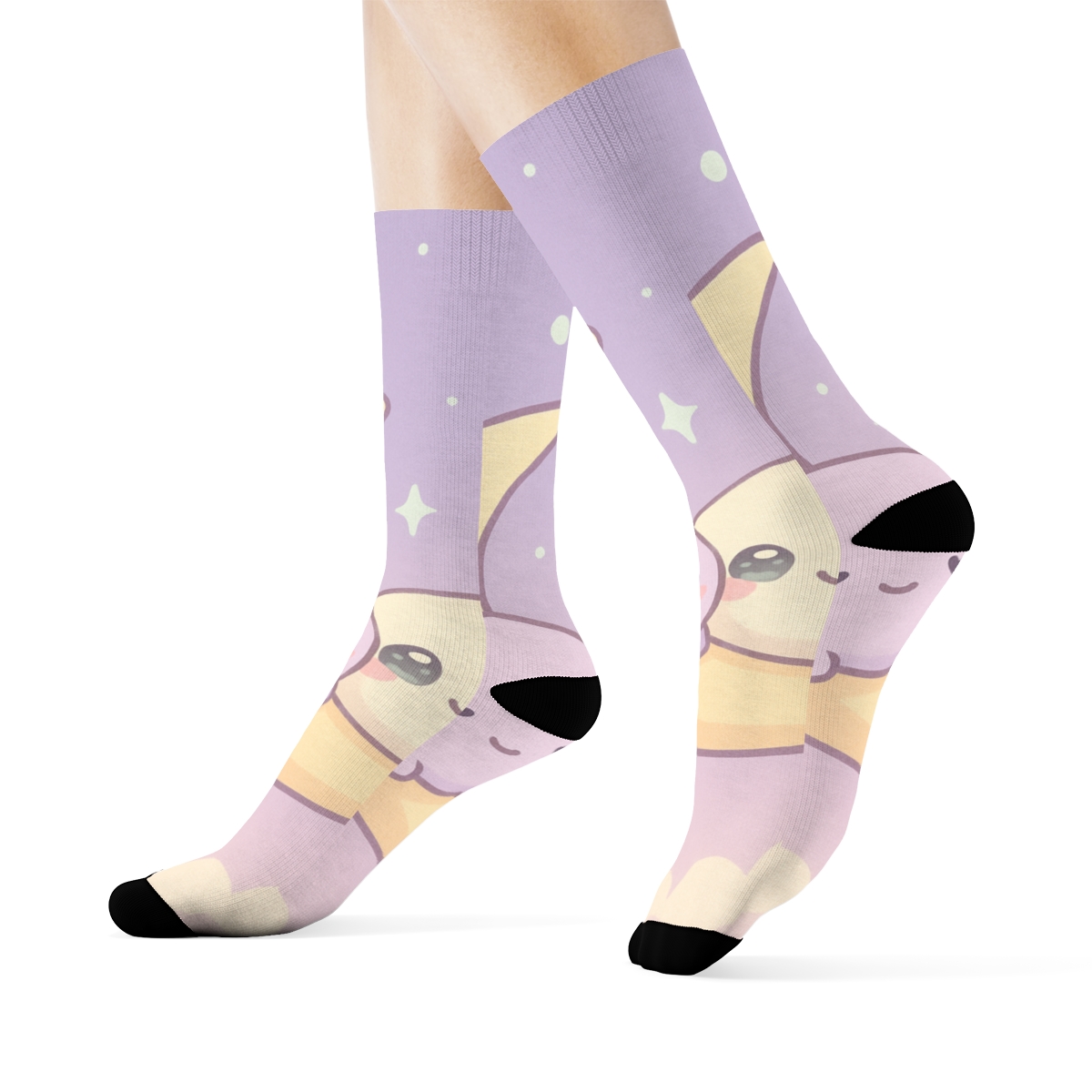 Mochi Moon Mates unique printed socks
