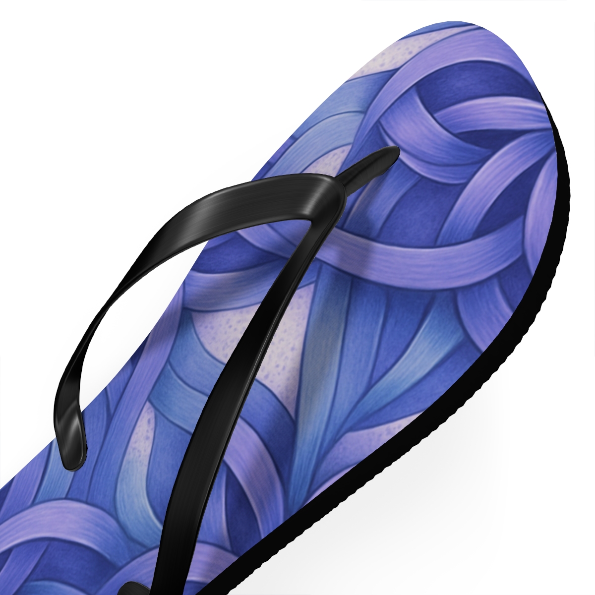 Orchid Drift Rosette Weave custom flip flops