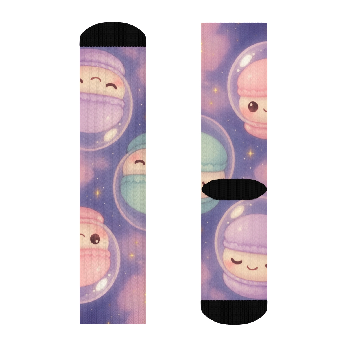 Cosmic Macaron Astronauts warm winter socks