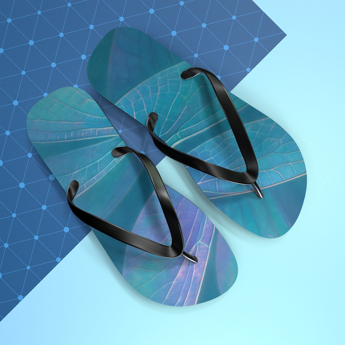 Prismatic Flicker Of The Dragonfly Wing personalized beach flip flops