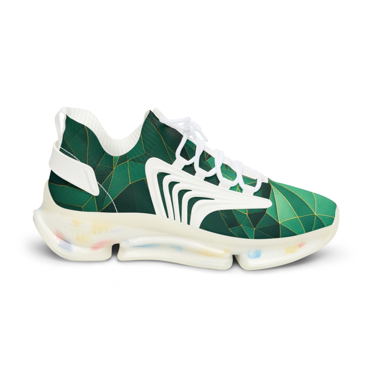 Praying Mantis Stillness Geometry custom sneakers