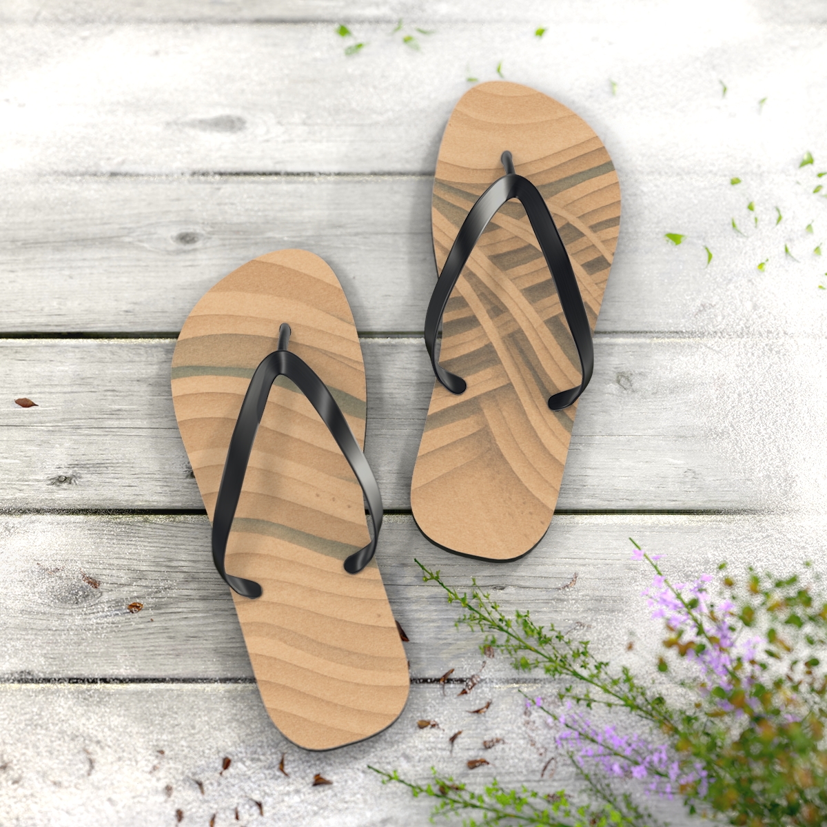 Wind Arc Ripple Tapestry custom flip flops