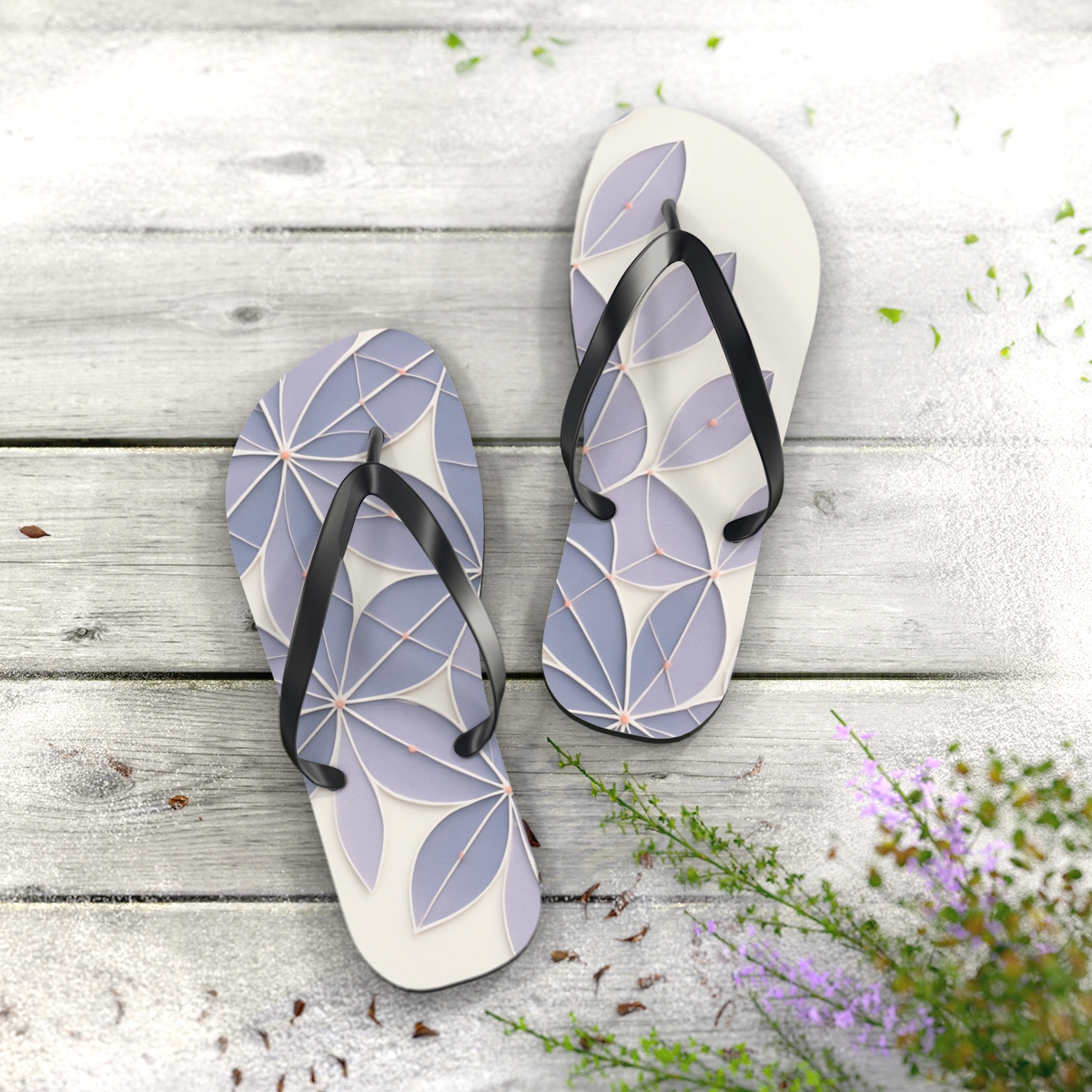 Cosmos Vein Lattice Drift designer logo flip flops