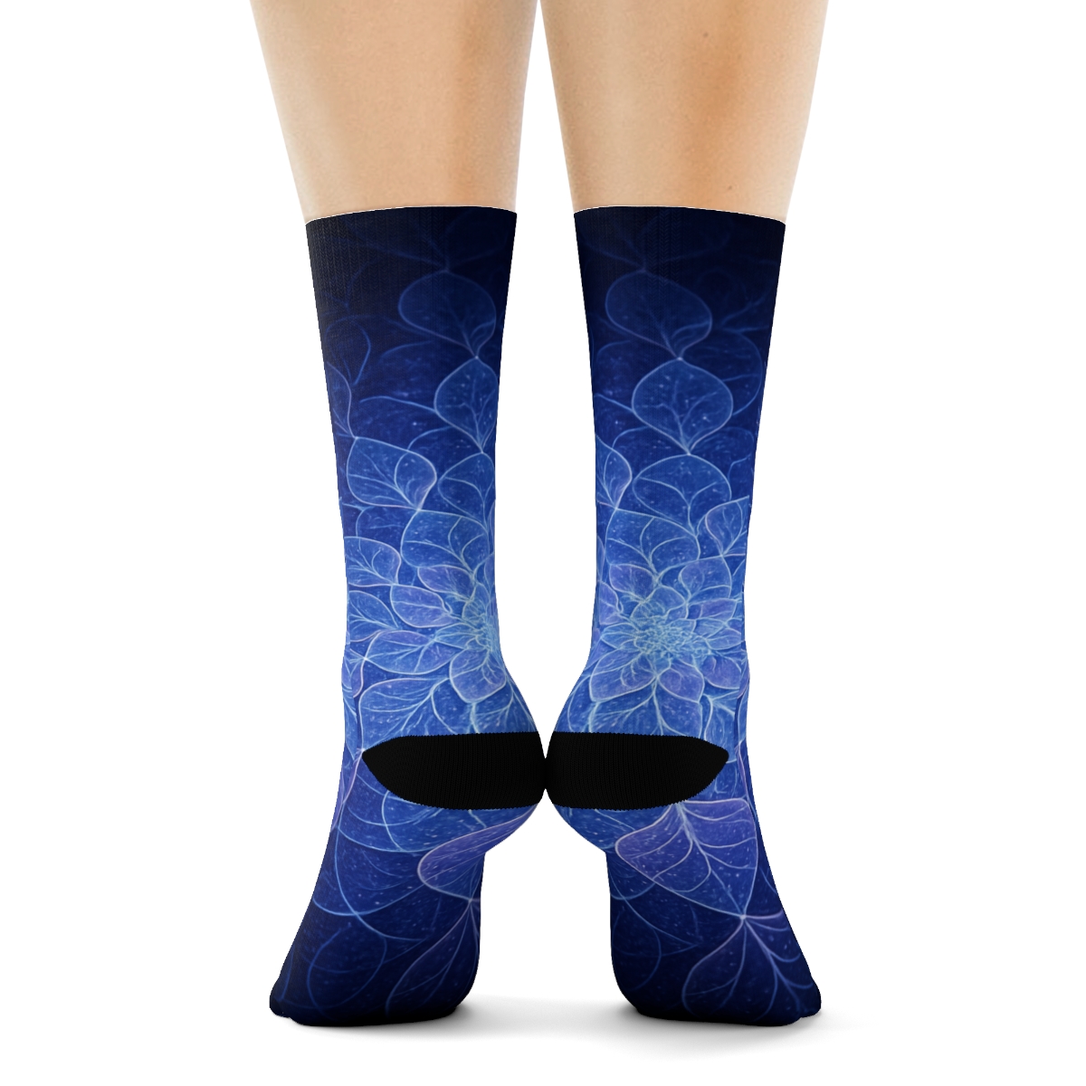 Cosmic Petal Lattice trendy colorful socks