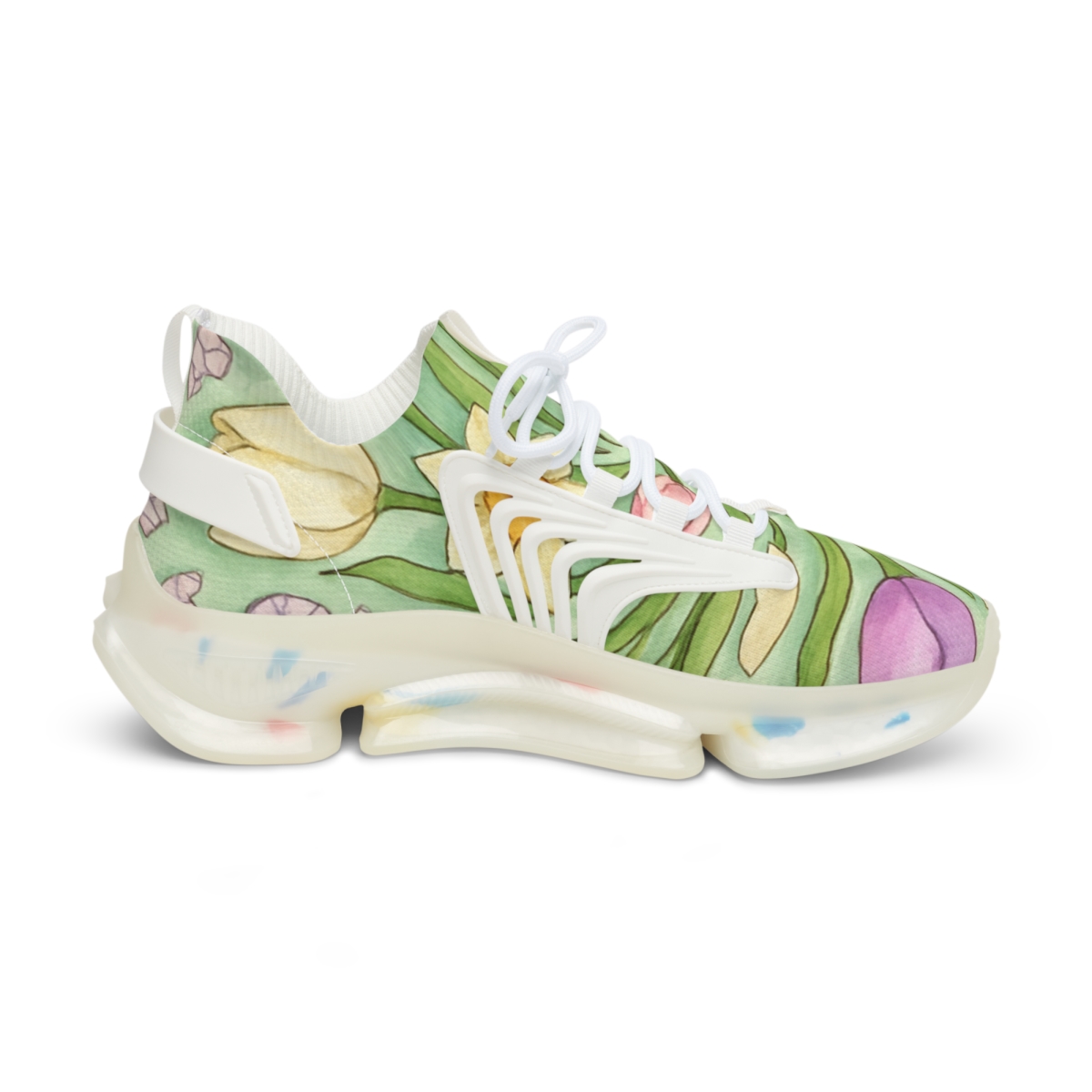 Spring Equinox Eggshell Nebula Garden comfortable running sneakers