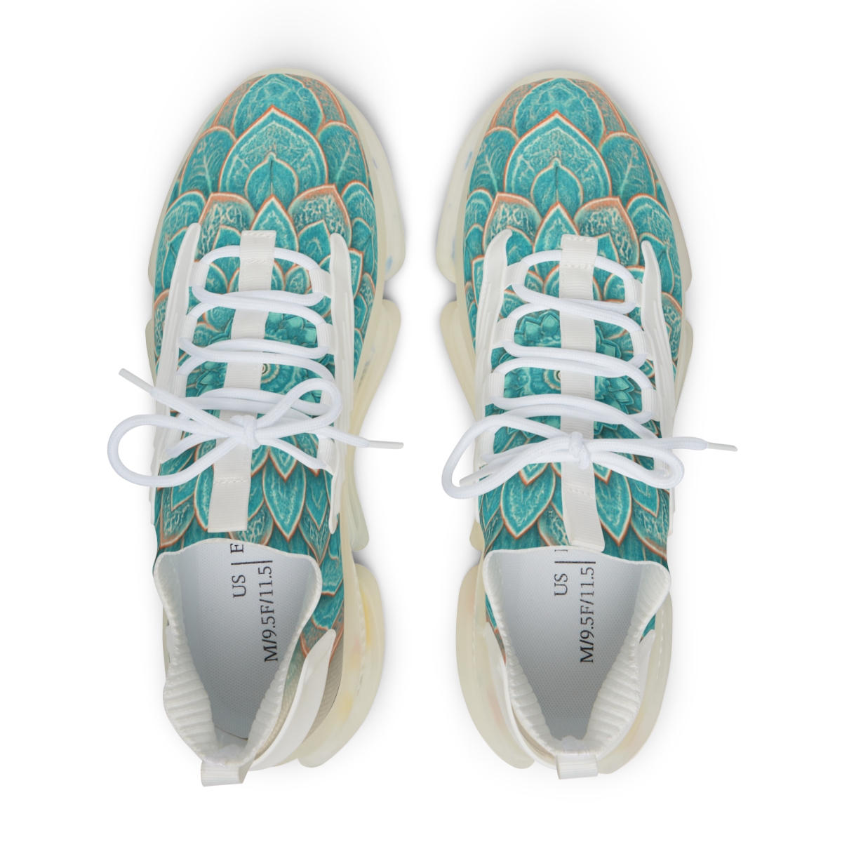 Turquoise Bloom Harmony Sneakers