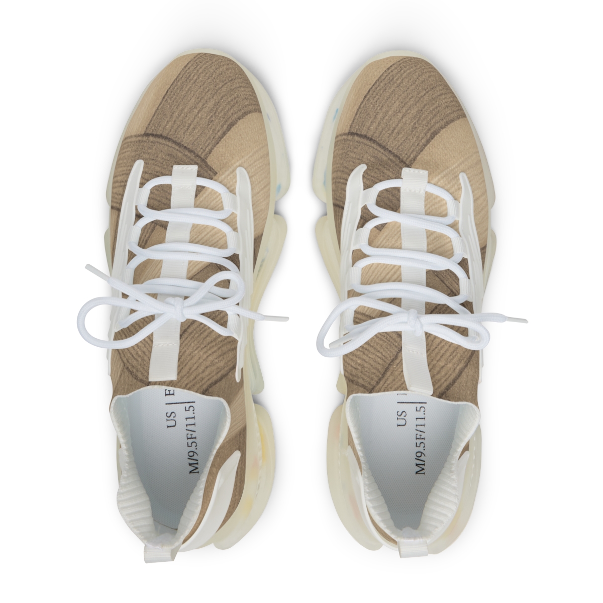 Wind Carved Arc Weave personalized athletic sneakers