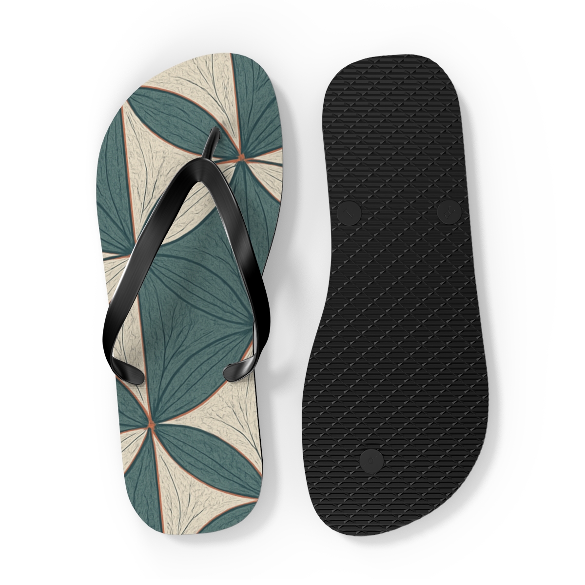 Camellia Arc Lattice comfortable casual flip flops