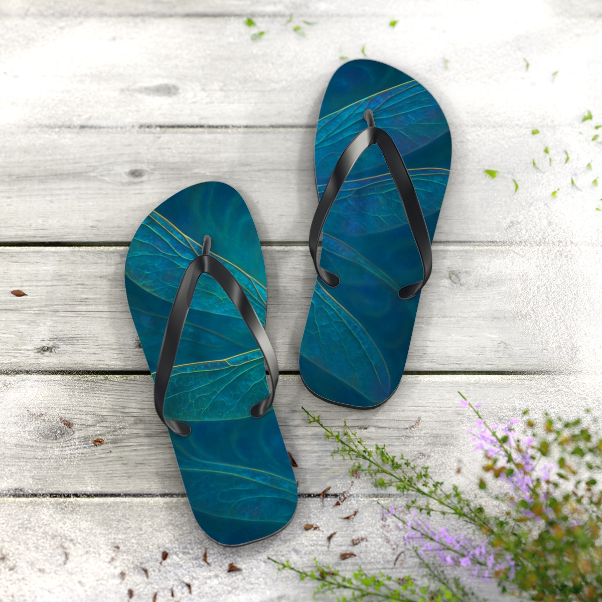 Dragonfly Whisper Flip Flops