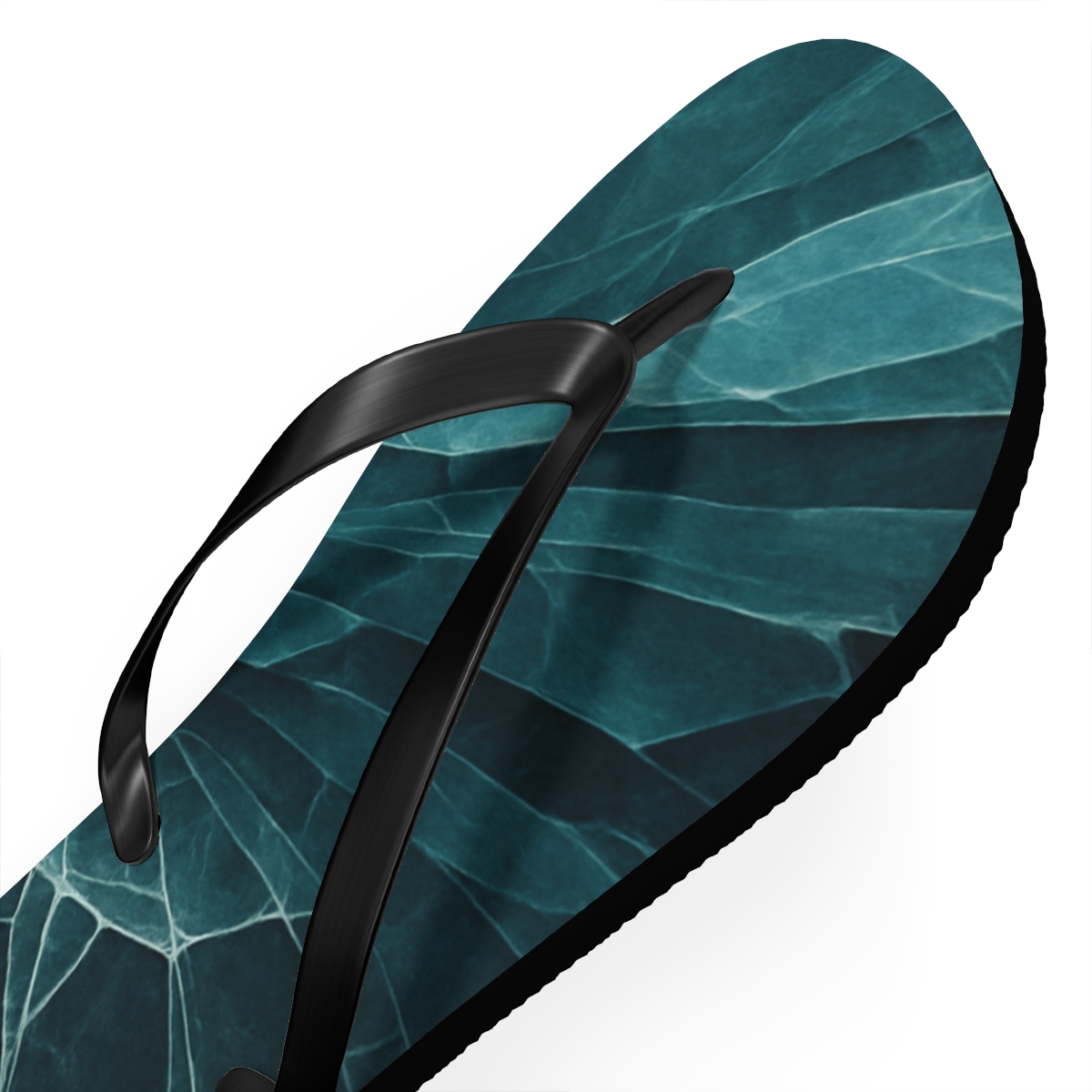 Prism Vein Fan trendy printed flip flops
