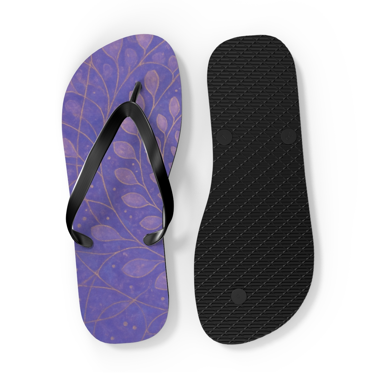 Lavender Bloom Reverie Flip Flops