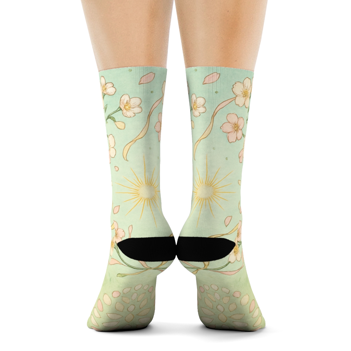 Spring Equinox Ribbon Constellation designer logo socks