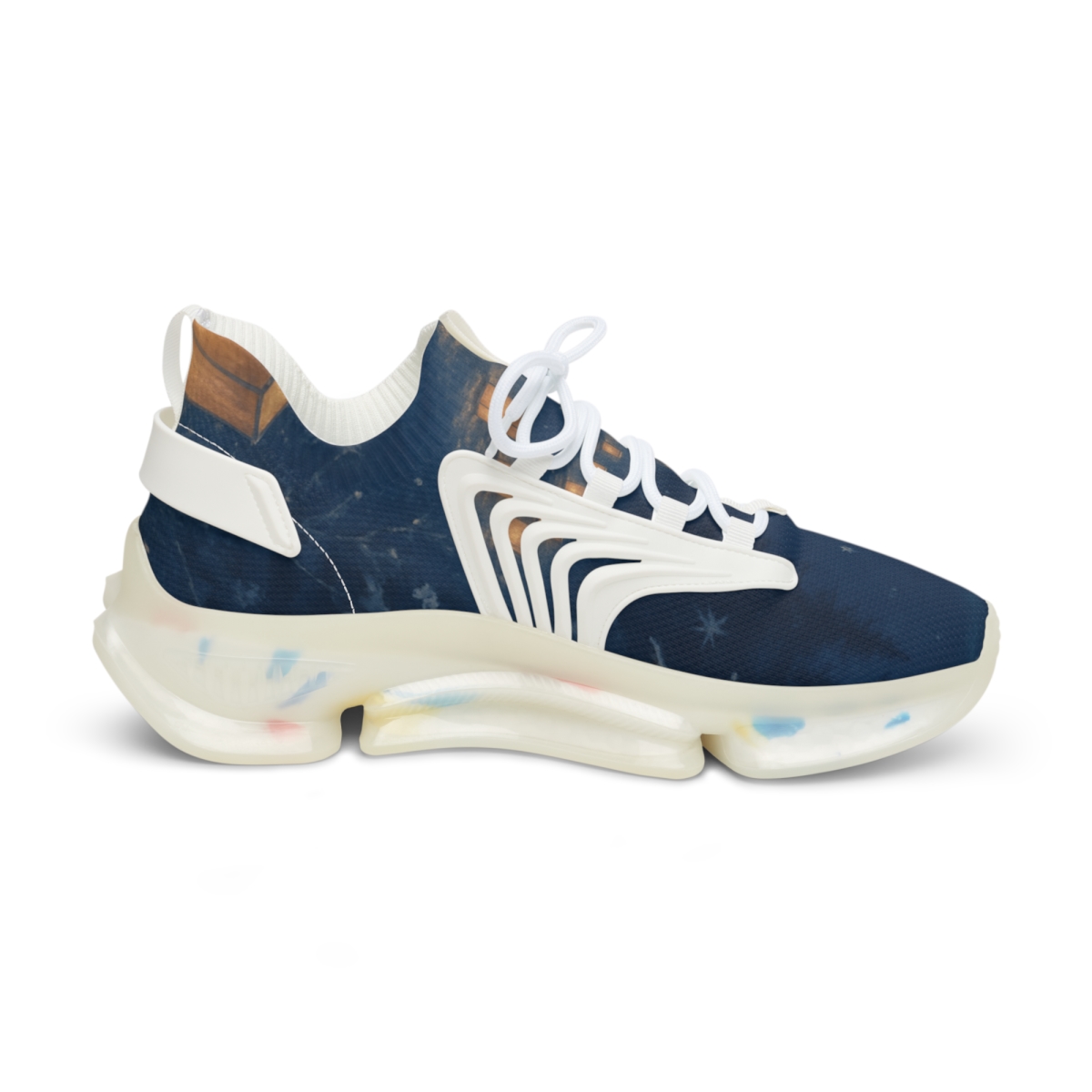 Winter Solstice Lantern Drift personalized athletic sneakers