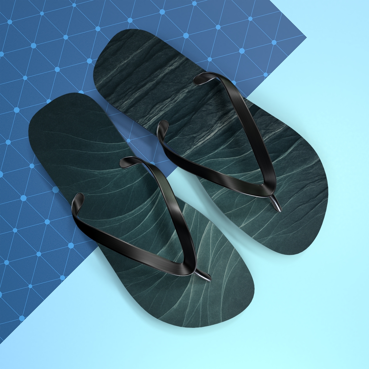 Basalt Fold Tideweave custom flip flops