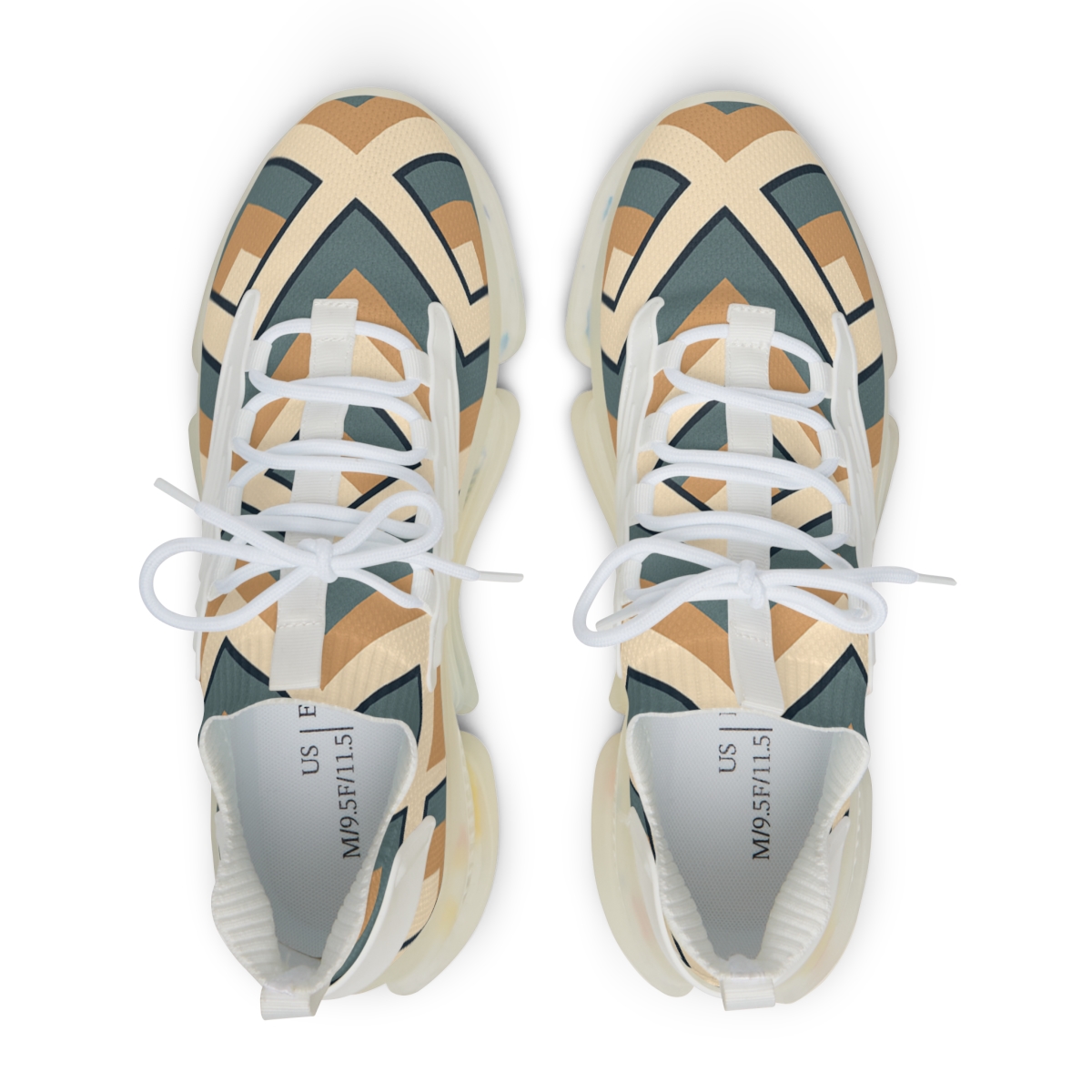 Accordion Diamond Grid custom sneakers