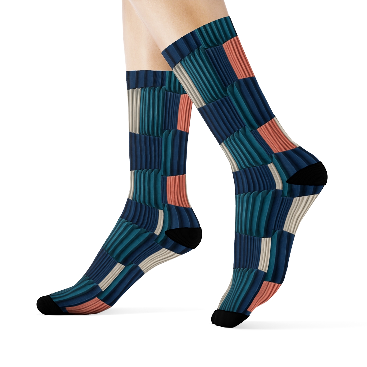 Accordion Stripe Tessera Flow sports performance socks [AI-3cfce020-385b9b17d46b]