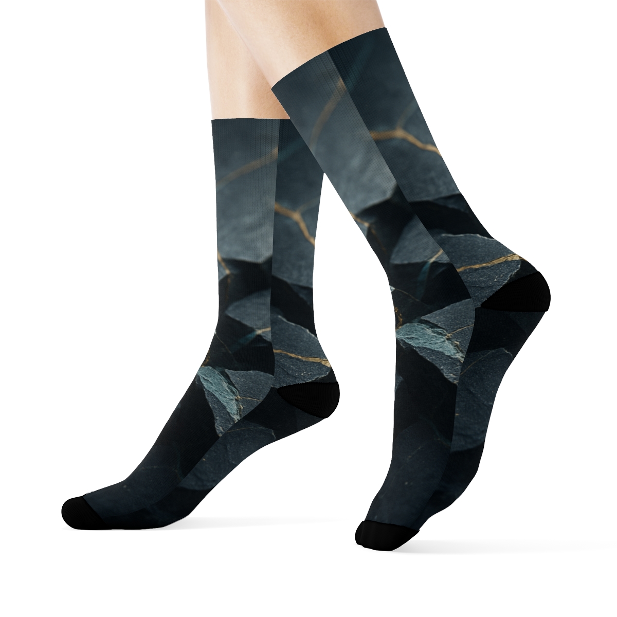 Basalt Vein Prism Drift sports performance socks