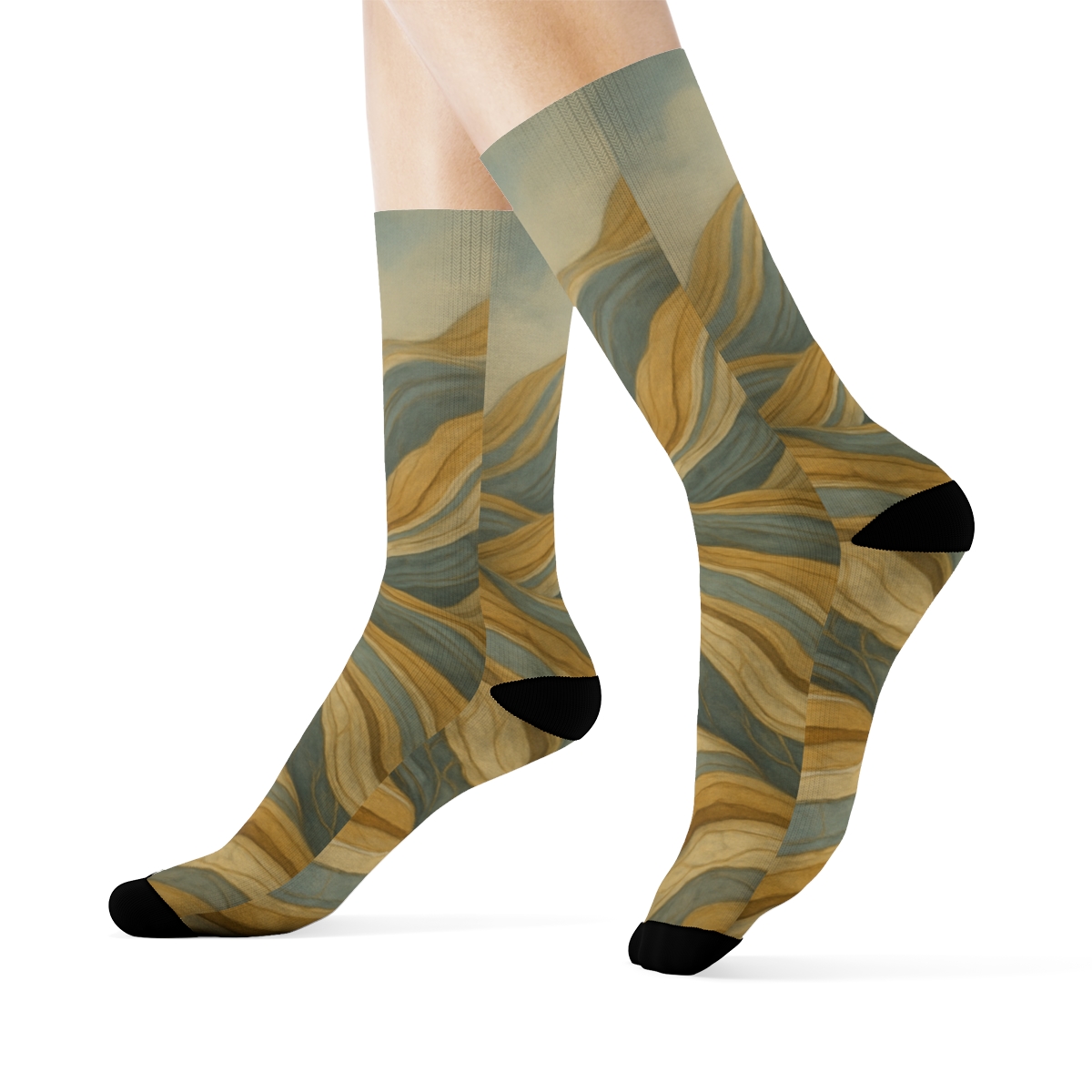 Geological Strata Comfort Socks