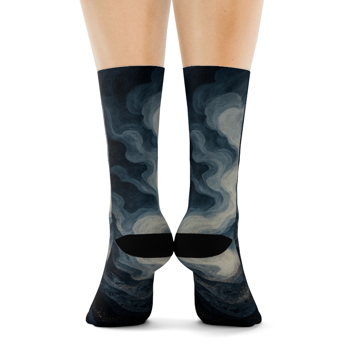 Cuttlefish Ink Mirage stylish patterned socks