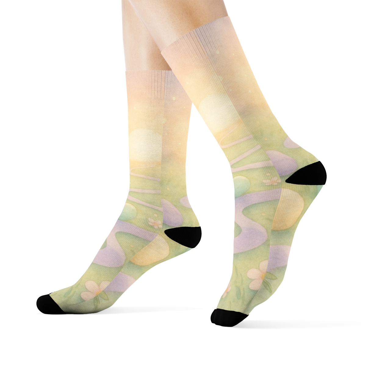 Easter Dawn Ribbon Parade comfortable cotton socks