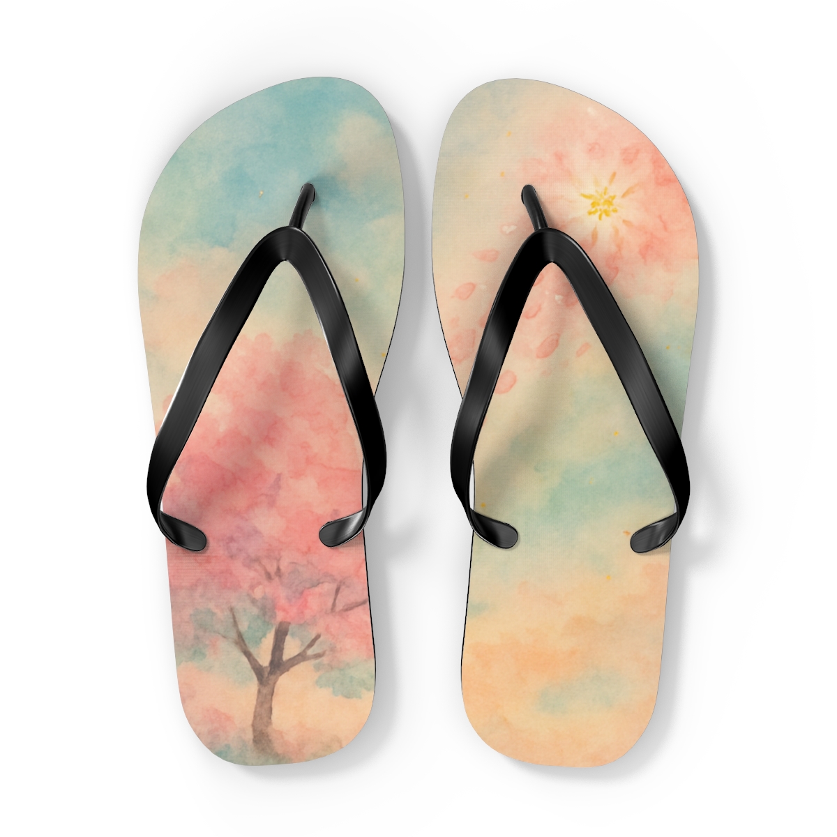 Blossom Drift Flip Flops