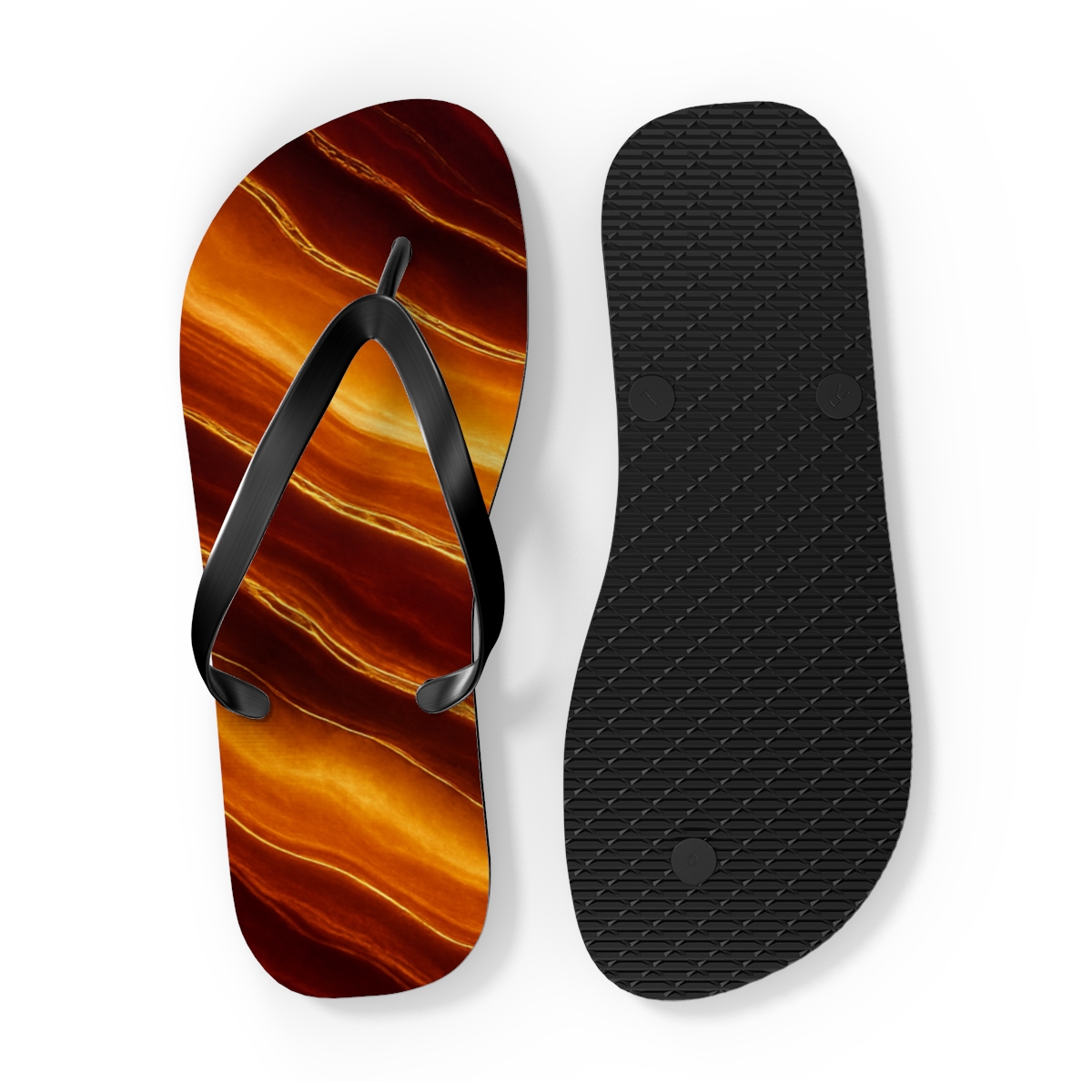 Auric Wavefront Strata trendy printed flip flops