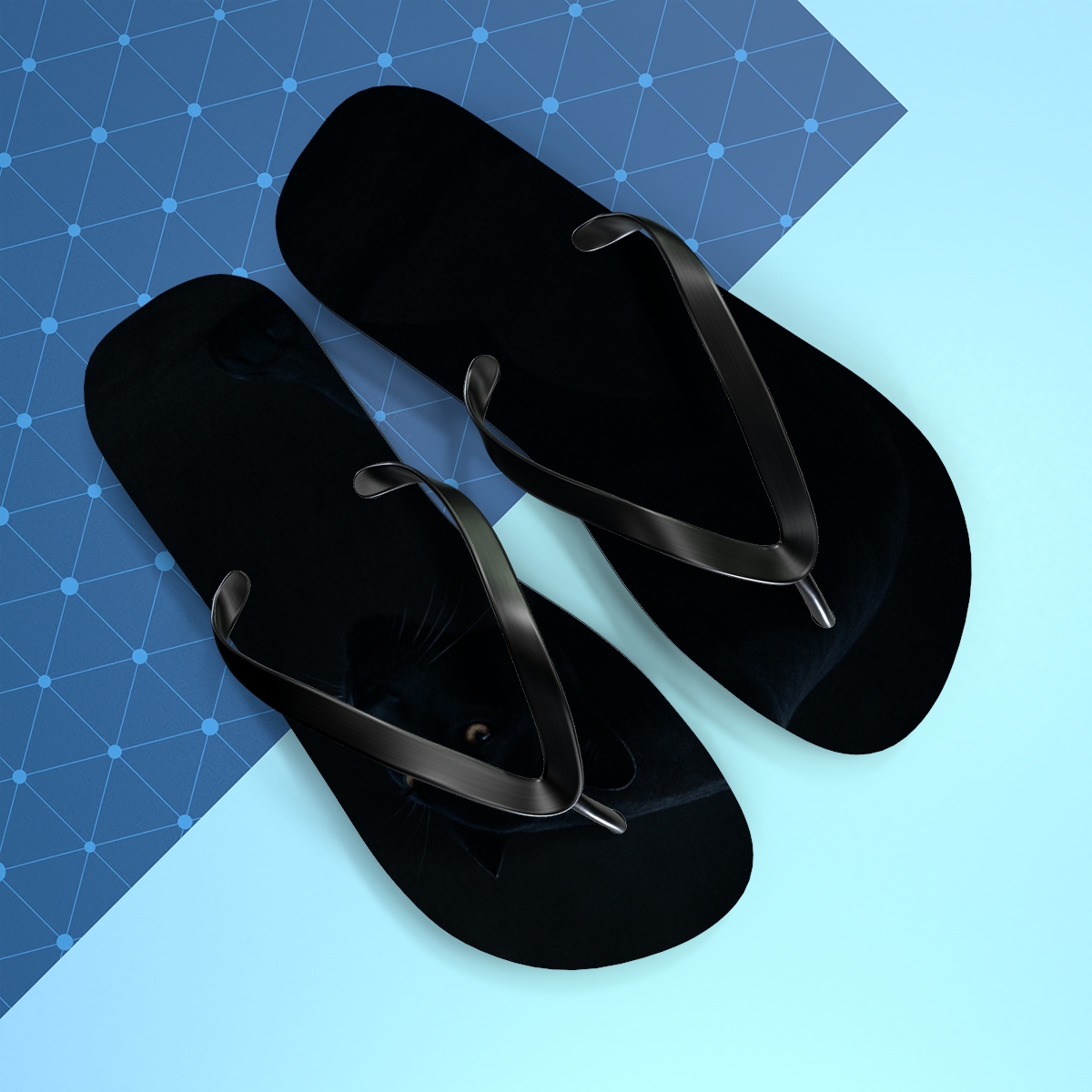 Silent Stalk Of The Panther unique graphic flip flops