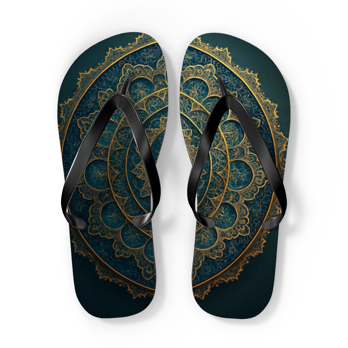 Celestial Mandala Harmony Flip Flops