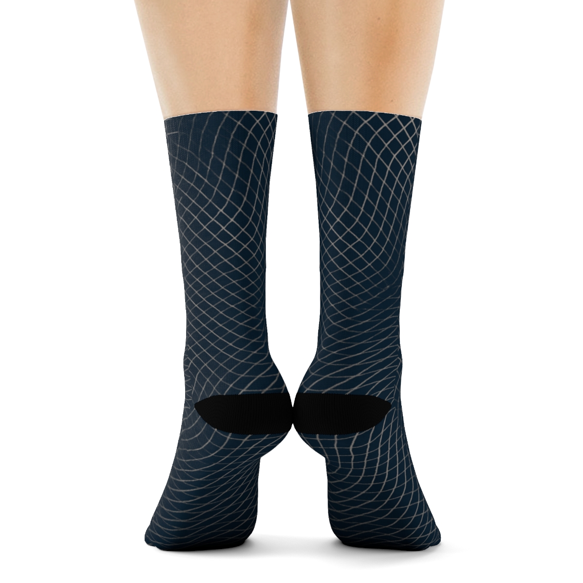 Moire Lattice Pulse comfortable cotton socks