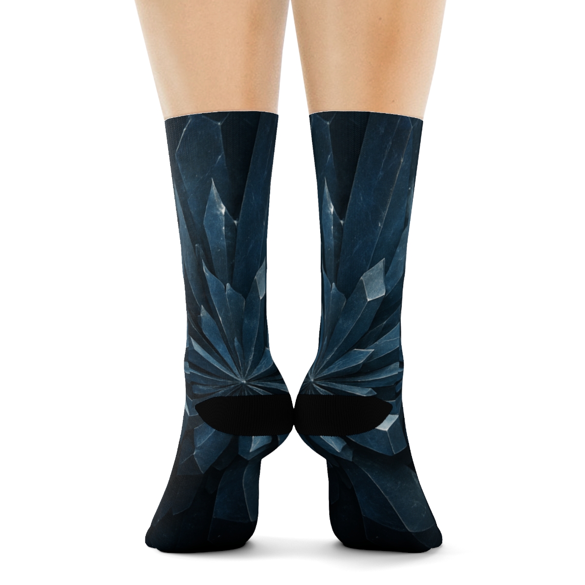 Mineral Facet Burst Diagram custom socks