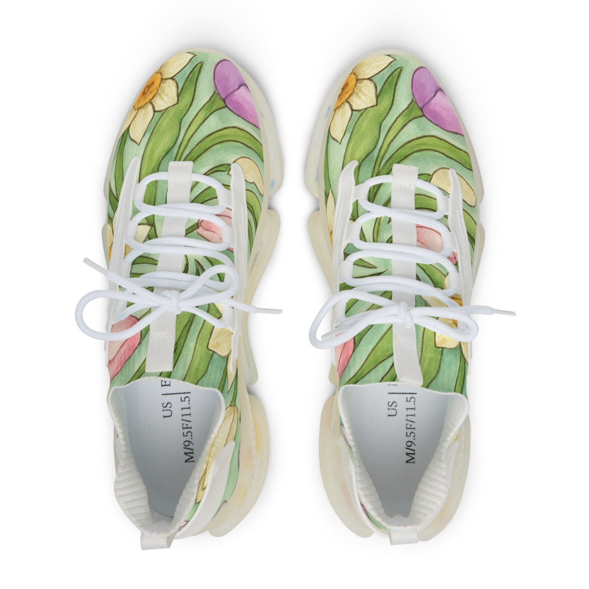 Spring Equinox Eggshell Nebula Garden comfortable running sneakers