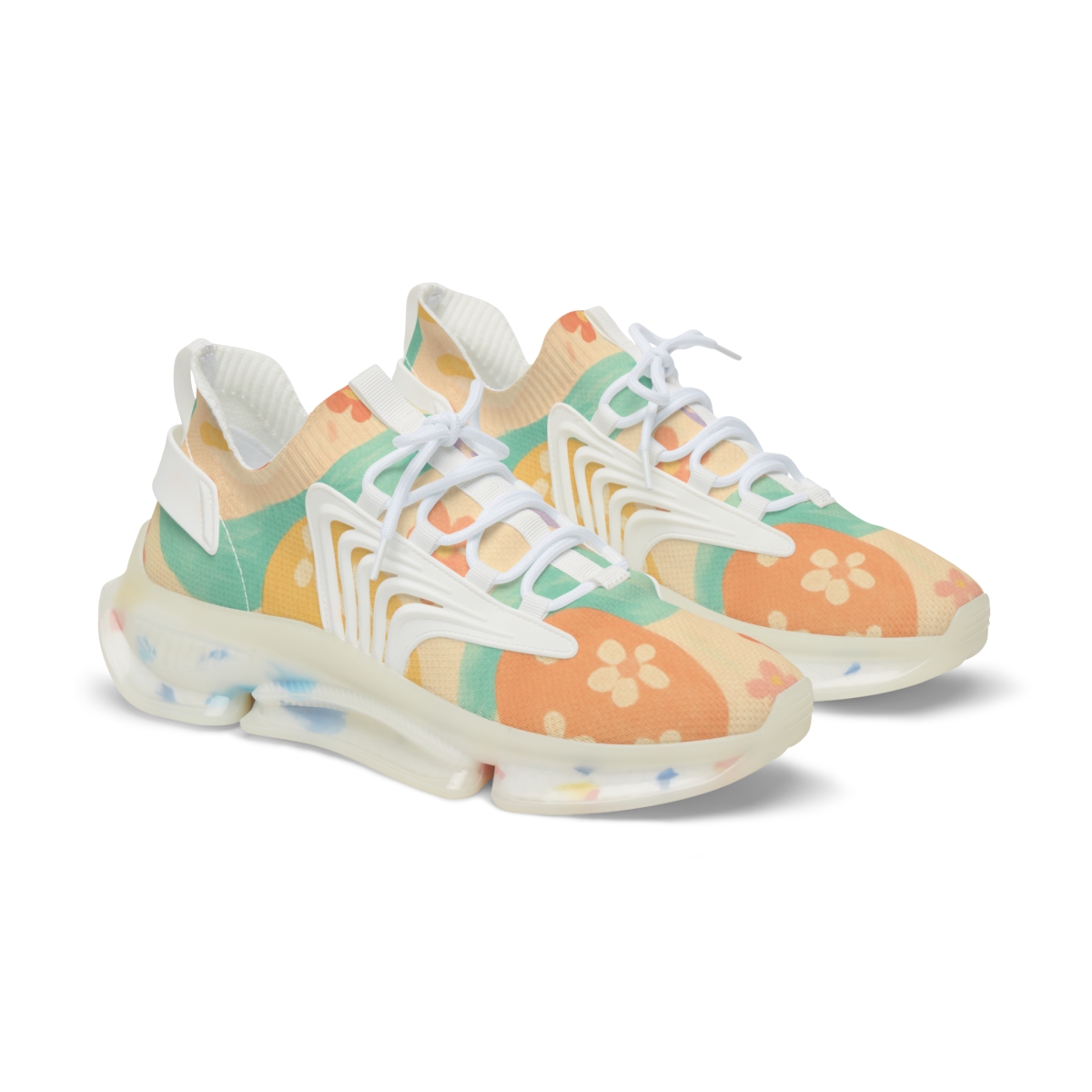 Spring Equinox Ribbon Egg Parade personalized athletic sneakers