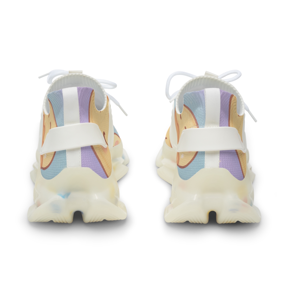 Pastel Planet Pudding Parade personalized athletic sneakers