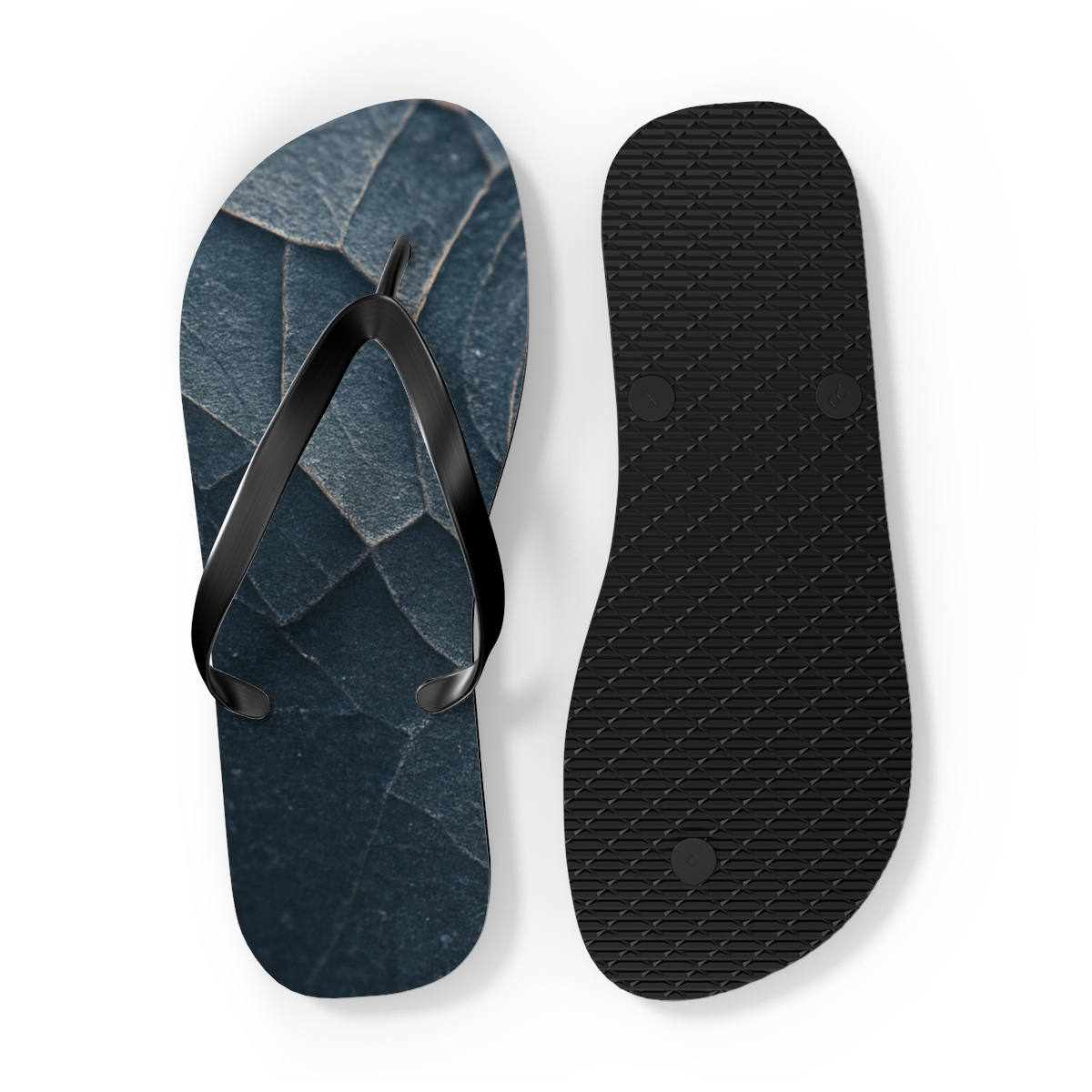Mineral Facet Wavefront designer logo flip flops