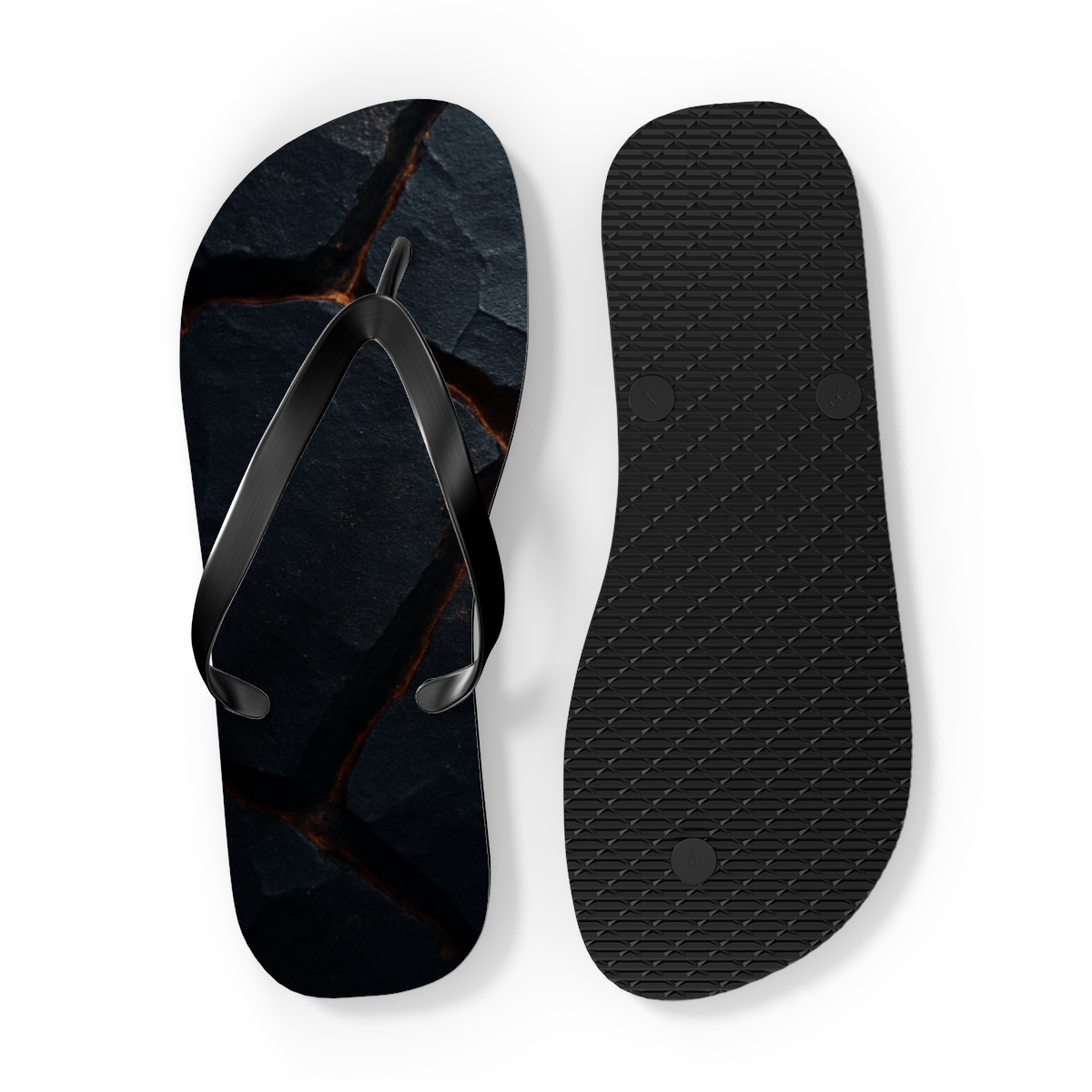 Basalt Vein Tessellation stylish summer flip flops