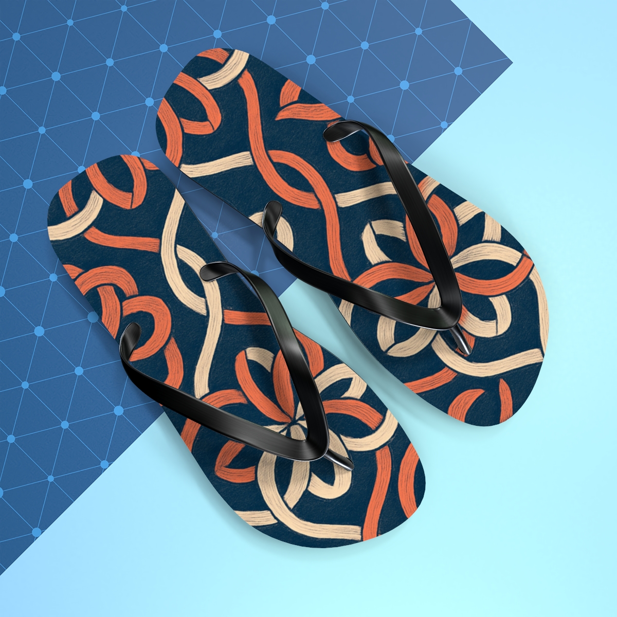 Ranunculus Ribbon Interlace stylish summer flip flops