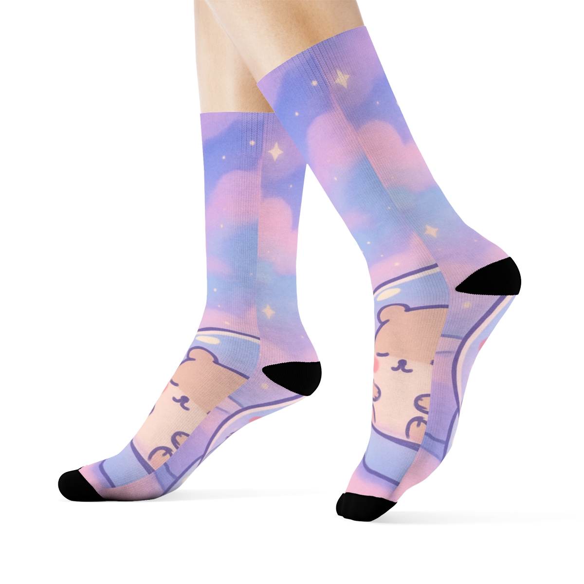 Nebula Naptime Hamster Pod designer logo socks