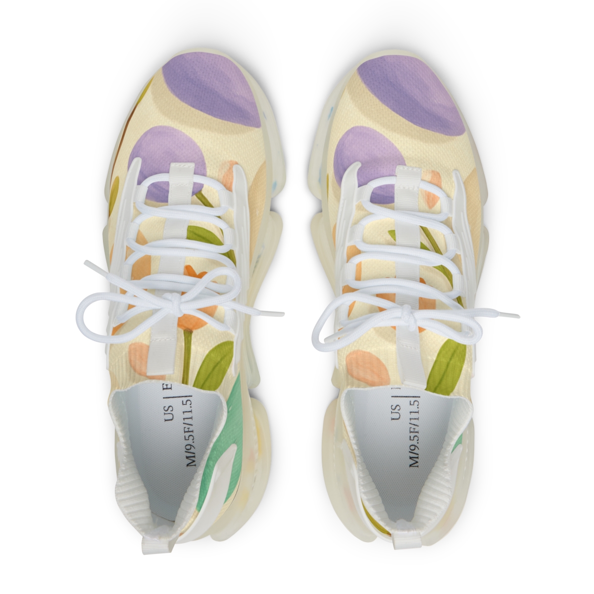 Spring Egg Dawn Garden Pattern premium sport sneakers