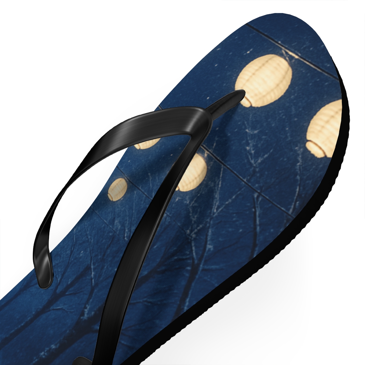 Winter Lantern Starlight custom flip flops