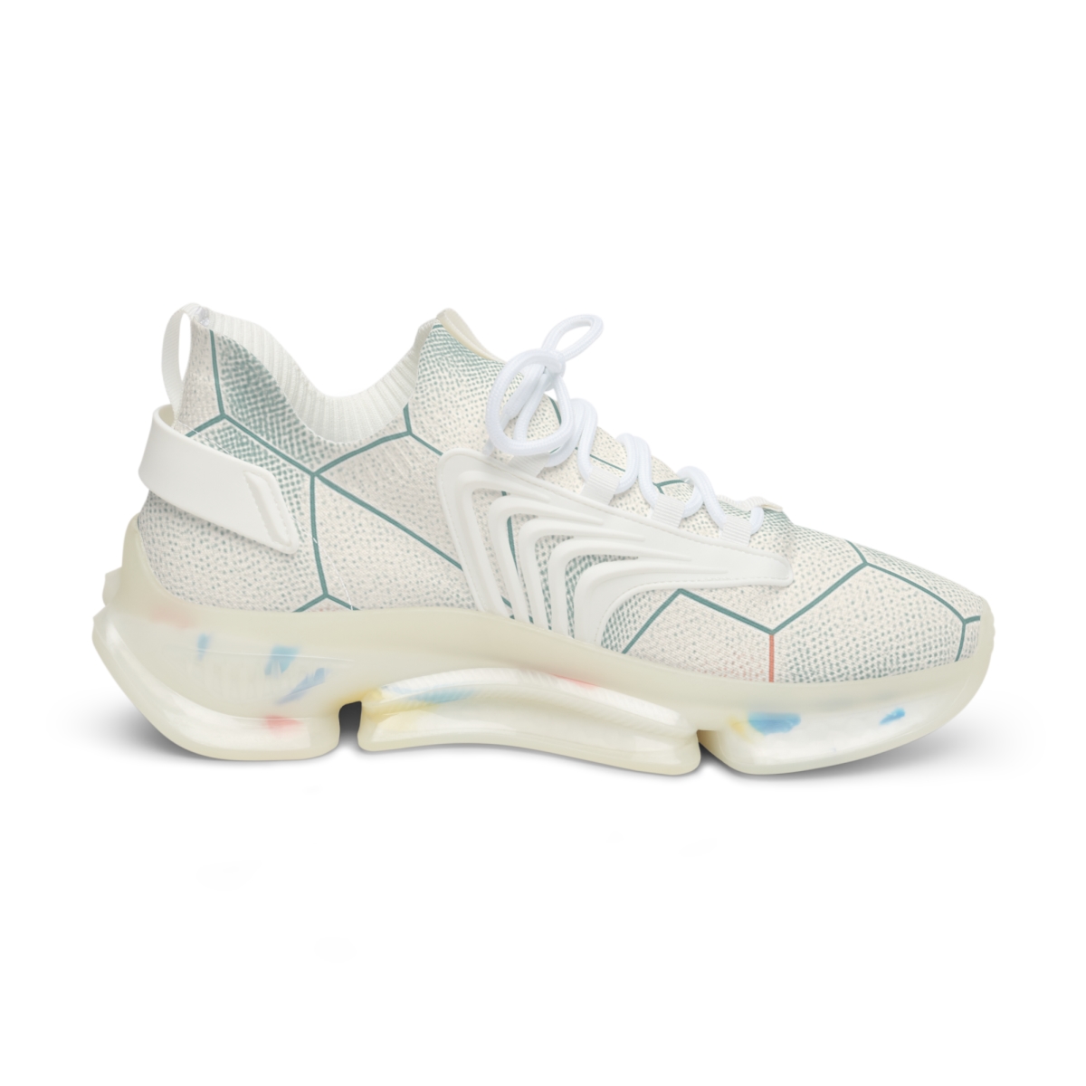 Hex Pulse Microdot Lattice unique printed sneakers