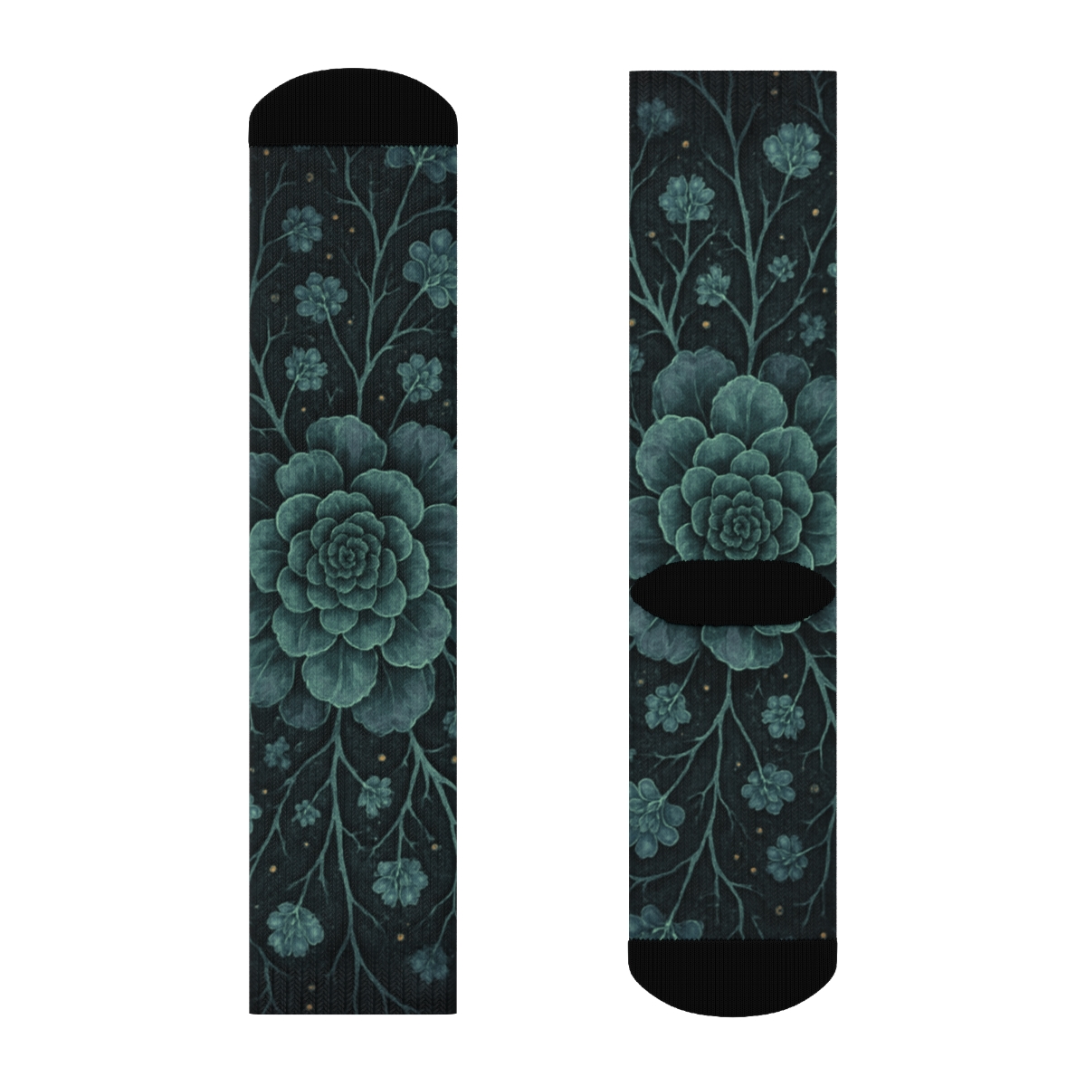 Anemone Fractal Vein Network comfortable cotton socks
