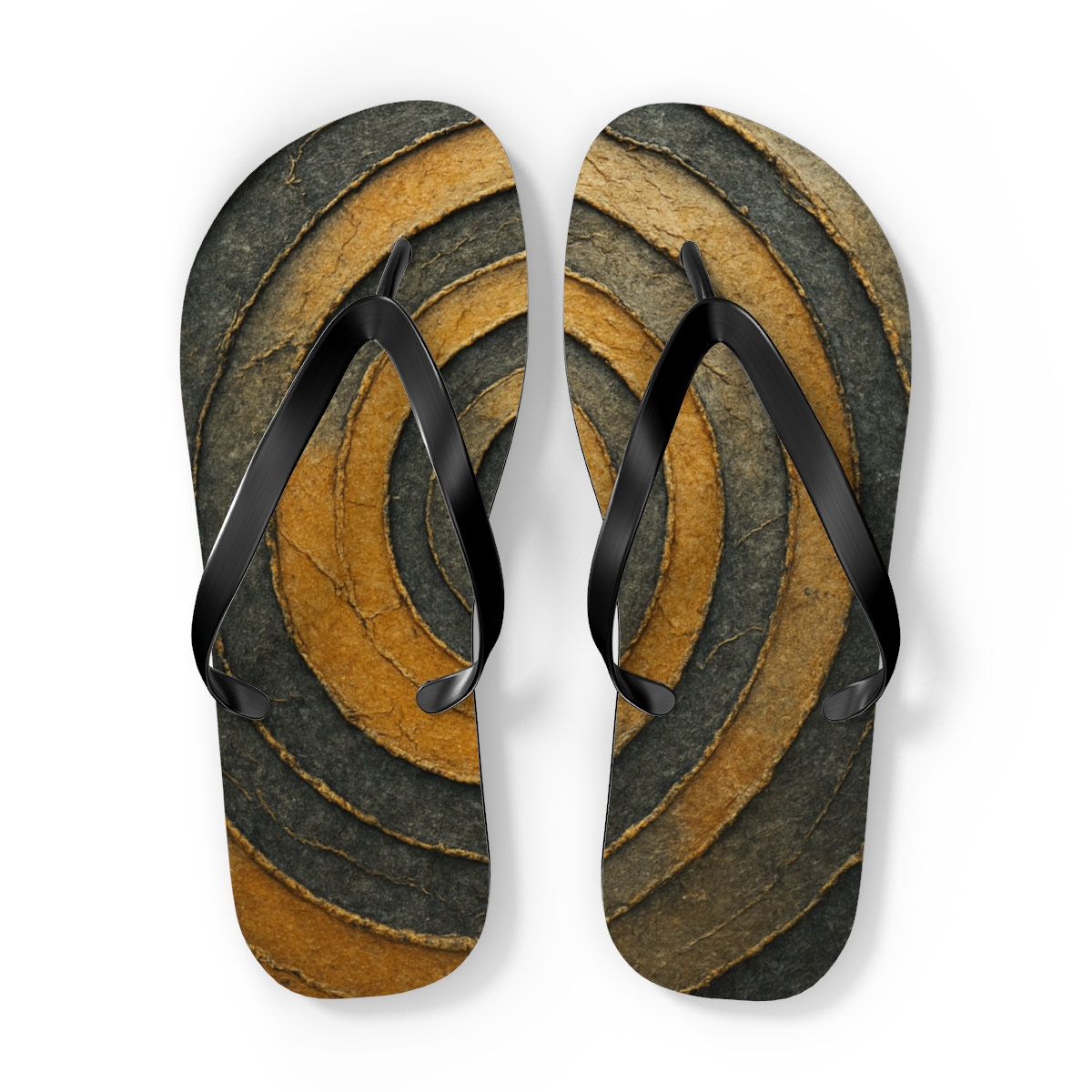 Auric Sediment Spiral soft sole flip flops