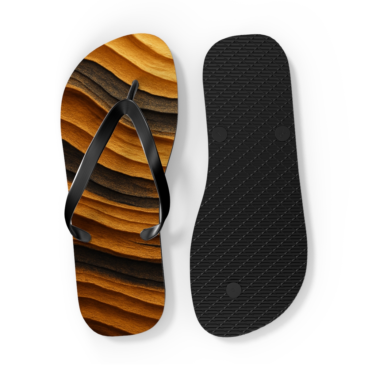 Auric Sediment Wavefront colorful rubber flip flops