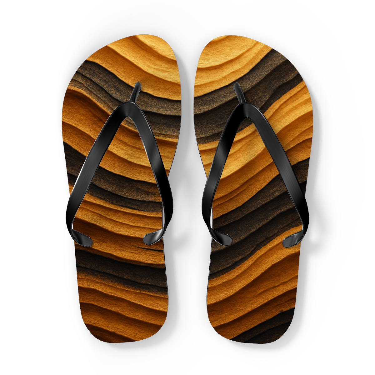 Auric Sediment Wavefront colorful rubber flip flops