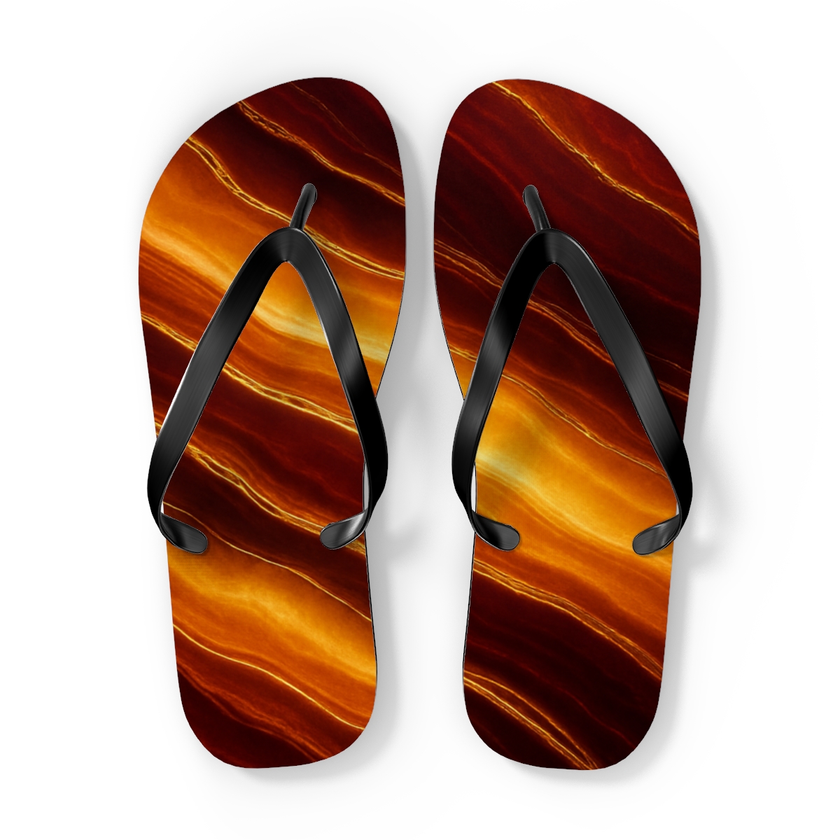 Auric Wavefront Strata trendy printed flip flops