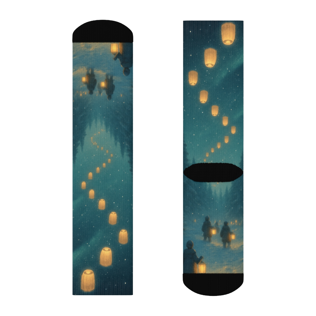 Aurora Lantern Procession sports performance socks