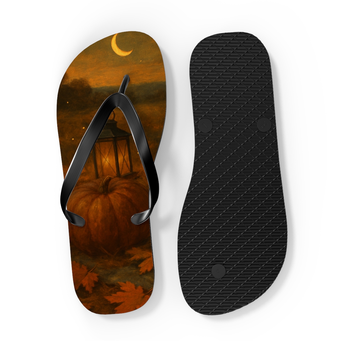 Twilight Harvest Glow Flip Flops